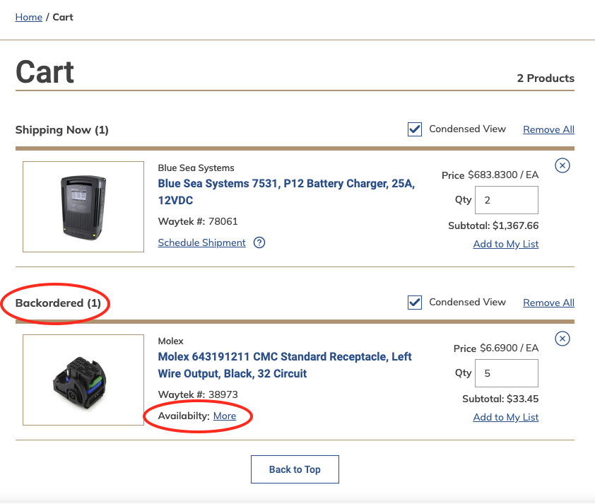 Screen grab of Sort By option