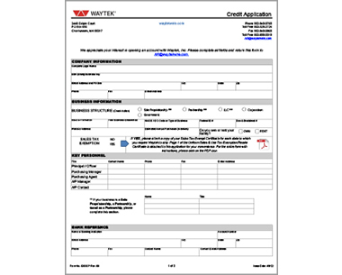 Credit Application image and link